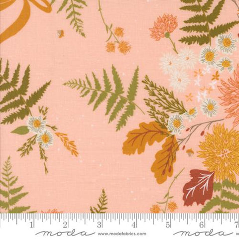 pink, Frivolity Collection Dahlia and Fern Cotton Fabric 43190