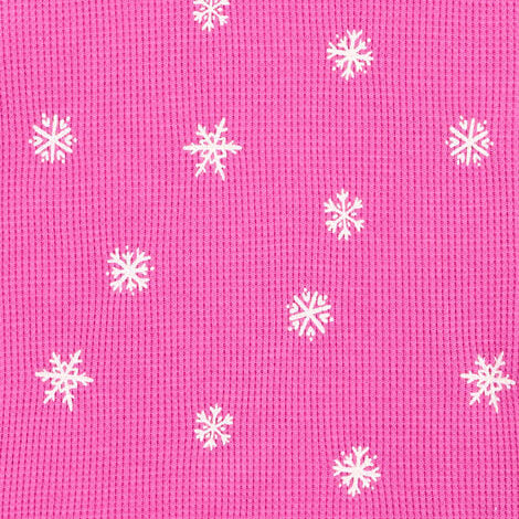 Girls' 4-Piece Ice Skate & Snowflake Pajama Set 3R926310, pink snowflake,