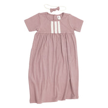 Pink, Girls' Summer Knit Dress with Headband A300