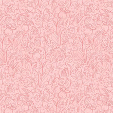 Hummingbird Floral Collection Toile Cotton Fabric 3023-39833 pink