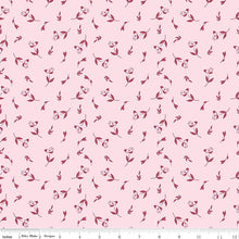 Petal Song Collection Tossed Posies Cotton Fabric C13713 pink