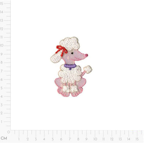 pink, Poodle Applique M15373