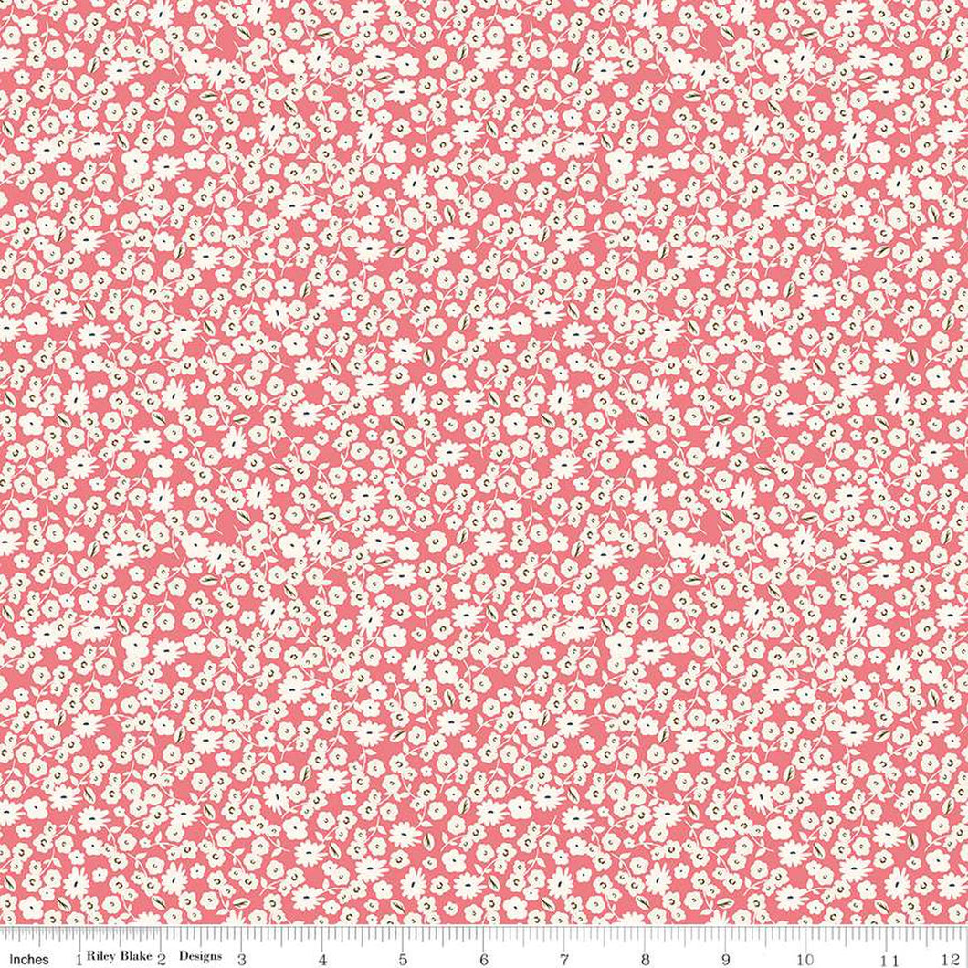 Spring Gardens Collection Blossoms Cotton Fabric C14113 pink