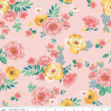 Spring Gardens Collection Large Floral Cotton Fabric C14110 pink