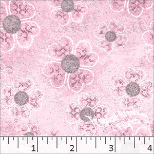 Standard Weave Blossom Print Dress Fabric 6158 pink