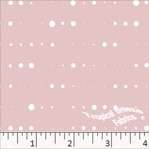 pink, Standard Weave Dotted Poly Cotton Fabric 6282