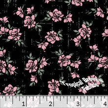 Standard Weave Floral Poly Cotton Fabric 6079 pink