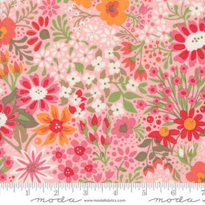 Pink, Sunday Brunch Collection Dutch Baby Floral Cotton Fabric 30750