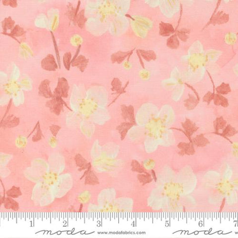 pink, Sweet Cecily Collection Watercolor Florals Cotton Fabric 24641