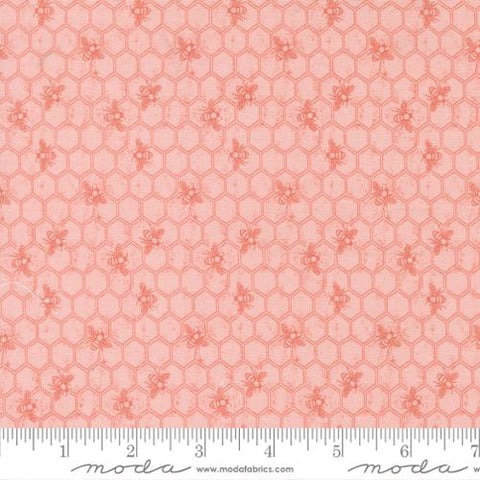 pink, Wild Honey Collection Honeycomb Cotton Fabric 5253