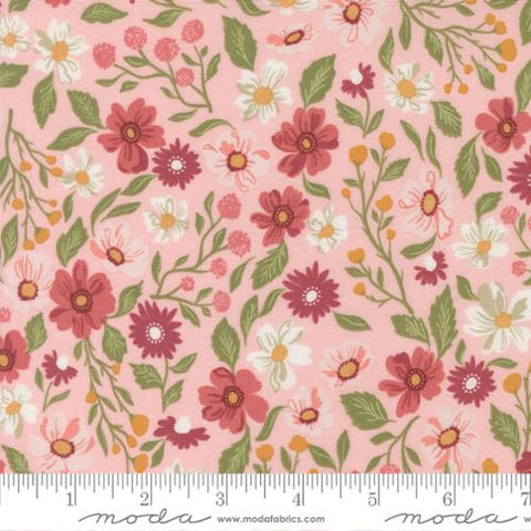 pink, Wild Honey Collection Wildflower Dance Cotton Fabric 5250