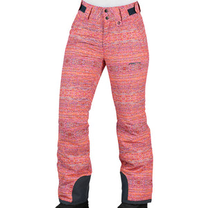 Pink Aztec Print Snow Pants