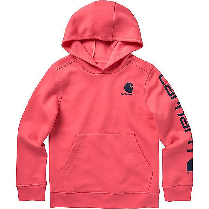 Girls' Long-Sleeve Graphic Hoodie CA9897-P391 Pink