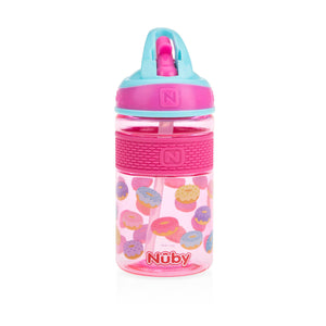 Sippy Cup for Milk with Blue Preppy Flowers