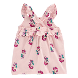 Baby Girls' Pink Floral Dress 1R022210 back view