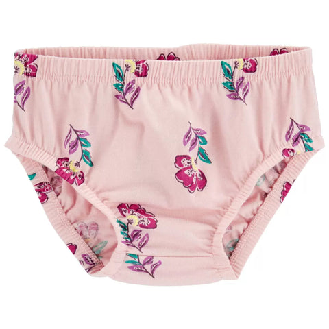Baby Girls' Pink Floral Dress 1R022210 diaper cover