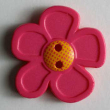 Pink flower button