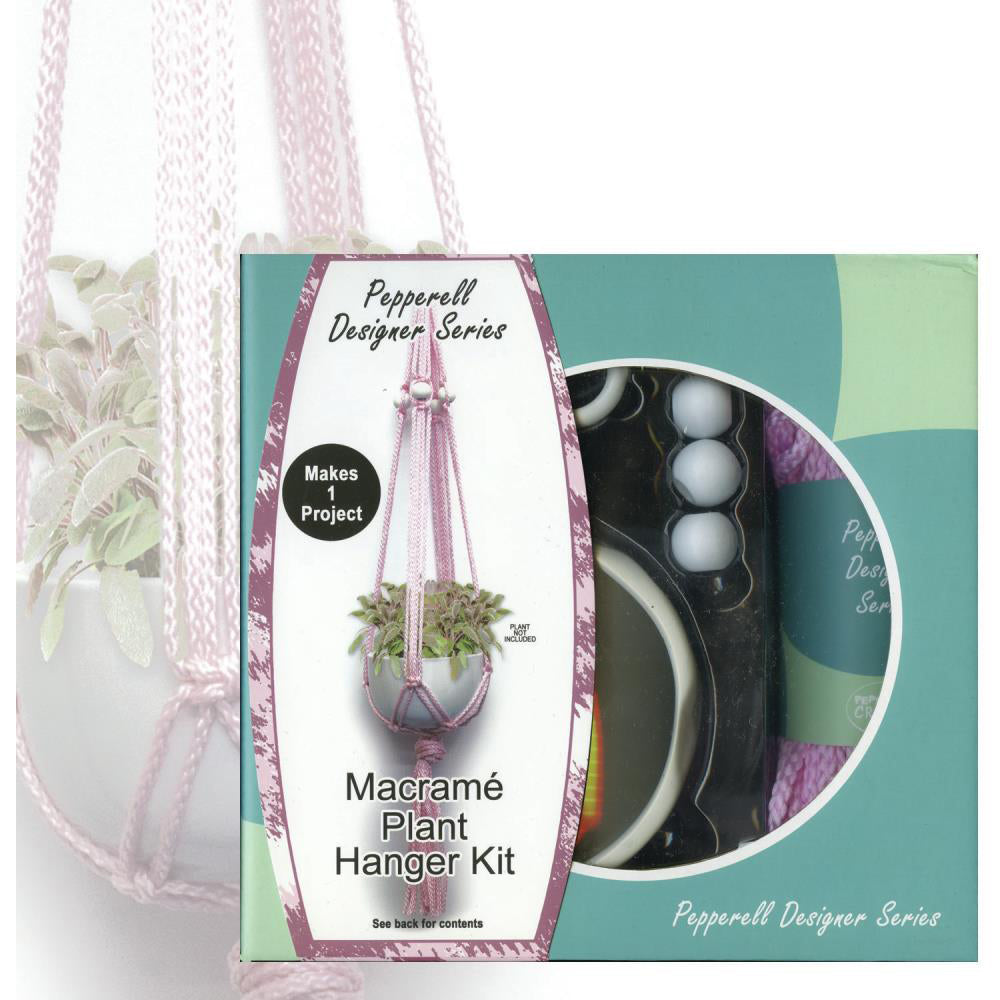 Pink Macrame hanger kit