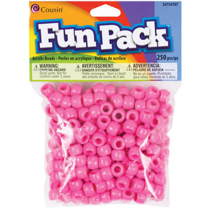 Pink Fun Pack plastic pony beads