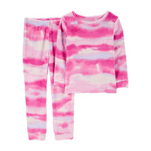 Girls' 2-Piece Fleece PJ Set 3R85 pink tie dye 