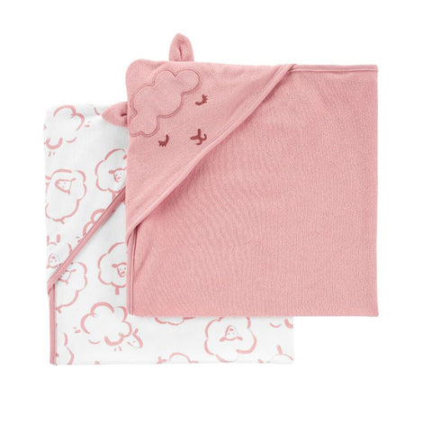 2-Pack Baby Girls' Sheep Hooded Towel 1N691410-650