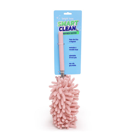 Bright Box Smart Clean microfiber duster in pink