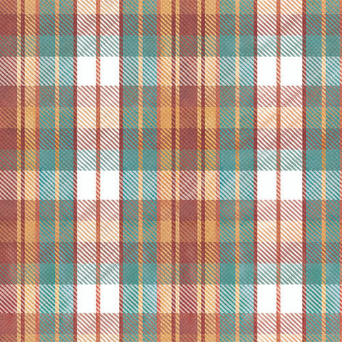 plaid-Pumpkin Please Cotton Fabric Collection 222