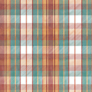 plaid-Pumpkin Please Cotton Fabric Collection 222