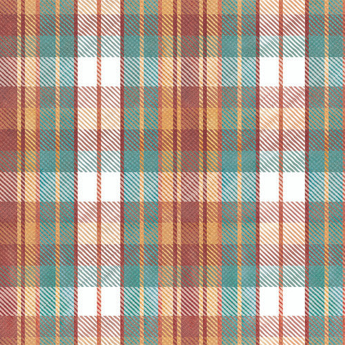 plaid-Pumpkin Please Cotton Fabric Collection 222