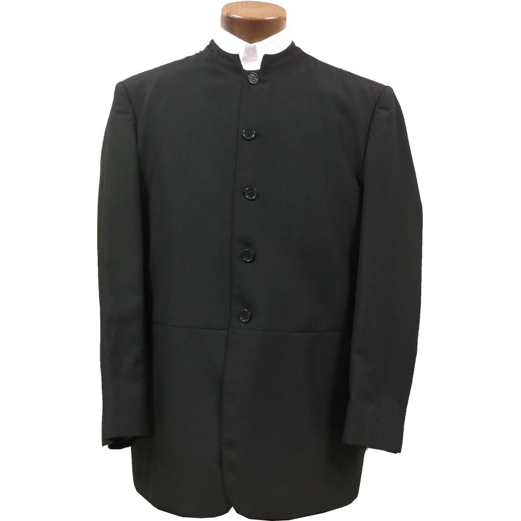 Black old frock suit coat.