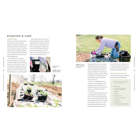 Planting pages from Backyard Cutting Garden by Trisha Snyder