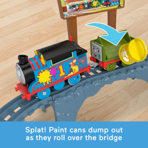 Thomas & Friends Paint Delivery Motorized Train And Track Set HTN34