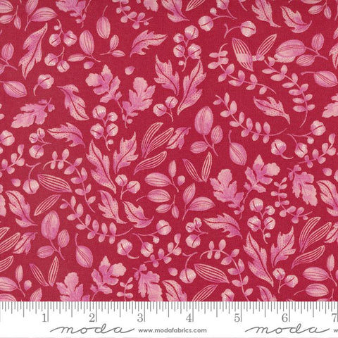 Wild Blossoms Collection Leafy World Cotton Fabric 48736 poppy