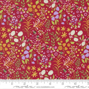 Wild Blossoms Collection Little Wild Things Cotton Fabric 48735 poppy