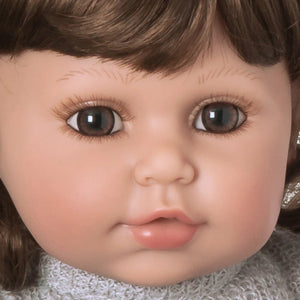 Closeup of doll face