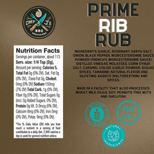 Prime Rib Rub-A-Dub BBQ Rub Nutrition Facts and Ingredients