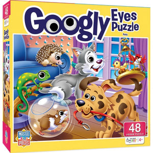 Googly Eyes - Pets 48 Piece Jigsaw Puzzle 11838 front of box