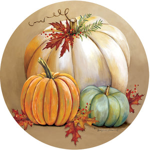 Fall and Winter Suncatchers pumpkin trio