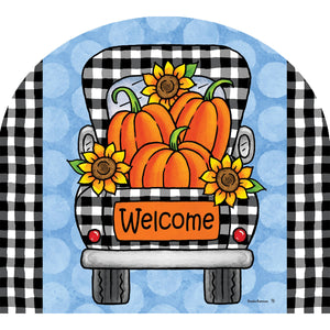 Fall and Winter Arbor Mates gingham truck