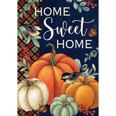 Pumpkin Home garden flag
