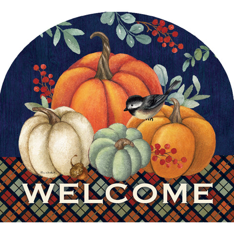 Custom Decor Arbor Mate garden sign showing pumpkin home