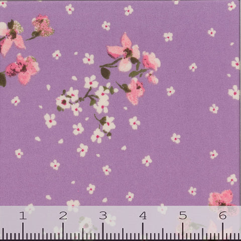 Double Brushed Floral Print Fabric 13218