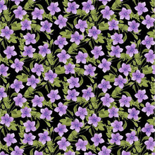 In Bloom Collection Small Floral Cotton Fabric purple