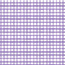 In Bloom Collection Gingham Cotton Fabric purple