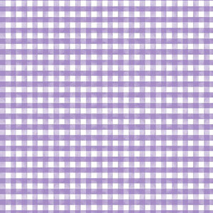 In Bloom Collection Gingham Cotton Fabric purple