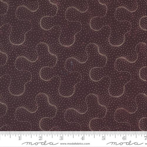 Clover Blossom Farm Clouds Cotton Fabric Purple