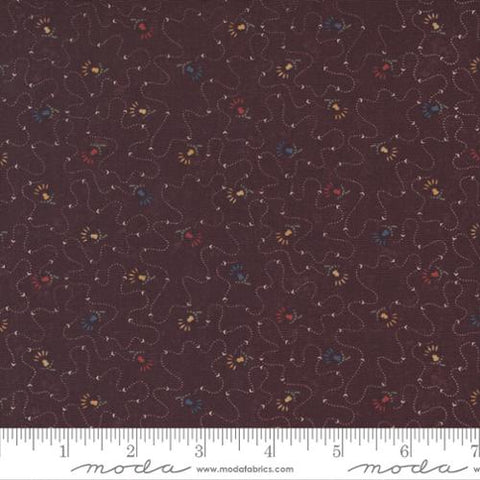 Clover Blossom Farm Bee Balm Cotton Fabric Purple
