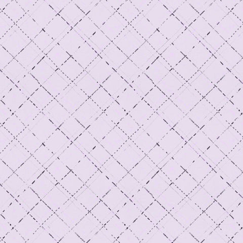 Au Naturel Collection Diagonal Plaid Cotton Fabric 17822 purple