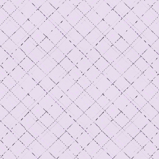 Au Naturel Collection Diagonal Plaid Cotton Fabric 17822 purple