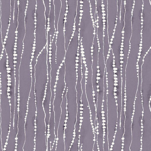 Au Naturel Collection Dotted Stripe Cotton Fabric 17823 purple